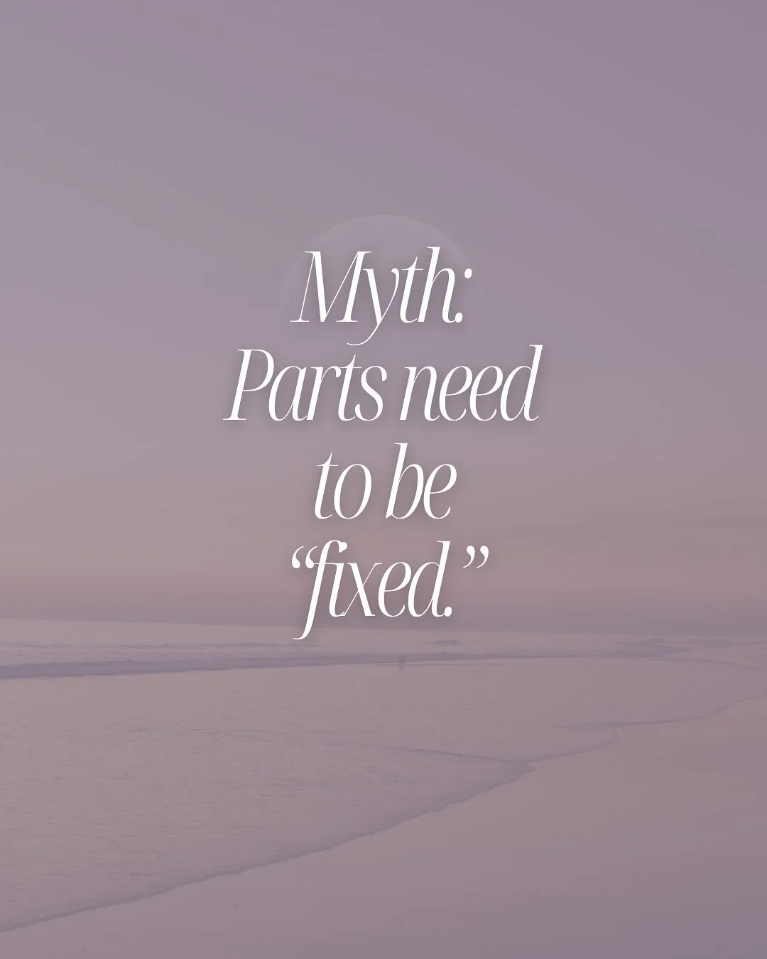 It&rsquo;s easy to fall into the trap of thinking our feelings or parts need to be &ldquo;fixed.&rdquo; But what if they just want to be heard? Take a moment today to check in with a part &mdash; listen, validate, and notice what it might be trying t