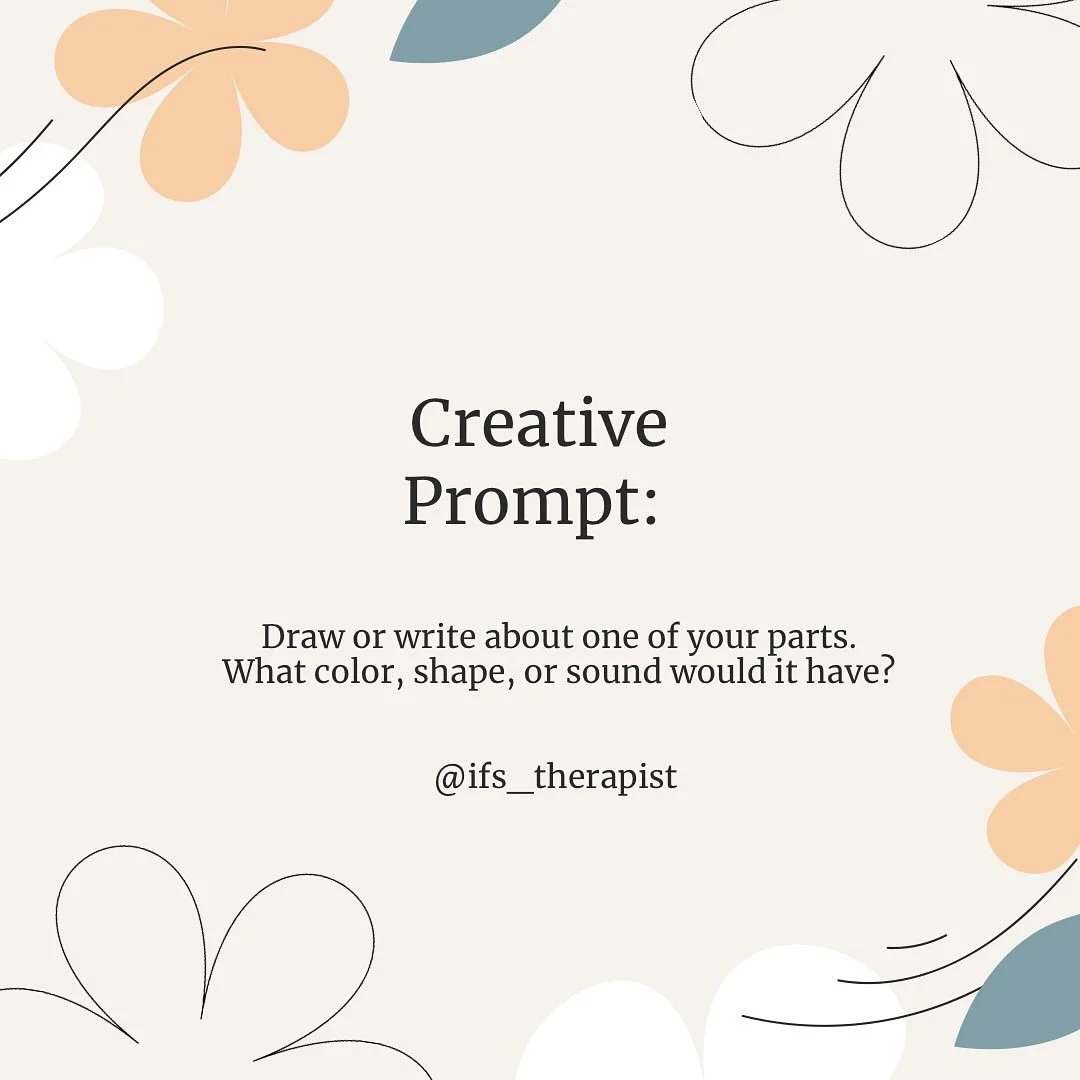 Creativity can be a powerful way to connect with your inner world. When you imagine your part as a color, shape, or sound, you may notice new insights about how it feels and what it needs. No artistic skills required, just curiosity and a pen! ✨✍🏾🎨