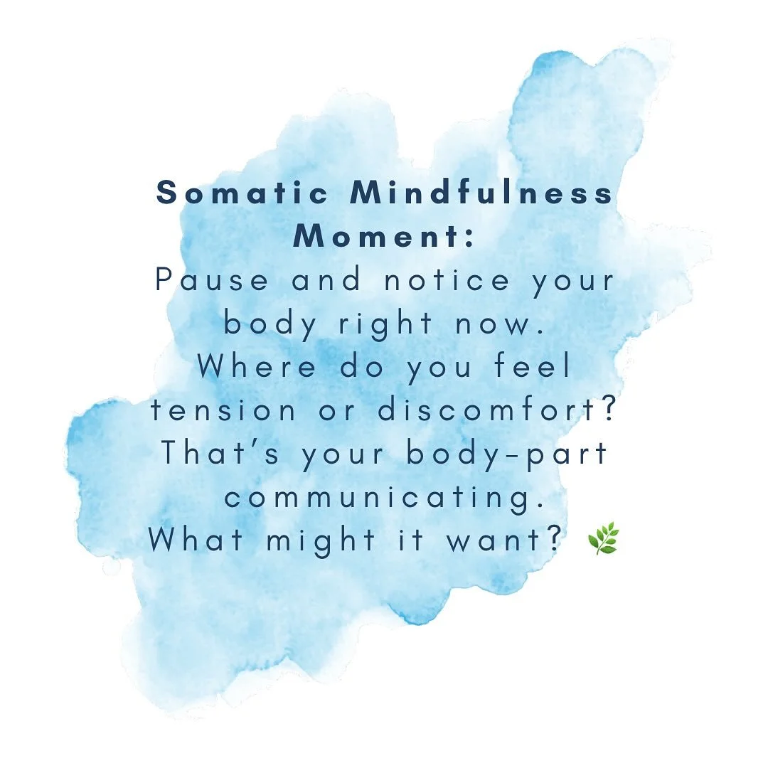 Our bodies often speak before our minds catch up. That knot in your stomach, the tightness in your shoulders, or even a sense of ease in your chest &mdash; each sensation is a part trying to share something. Today, see if you can listen with curiosit