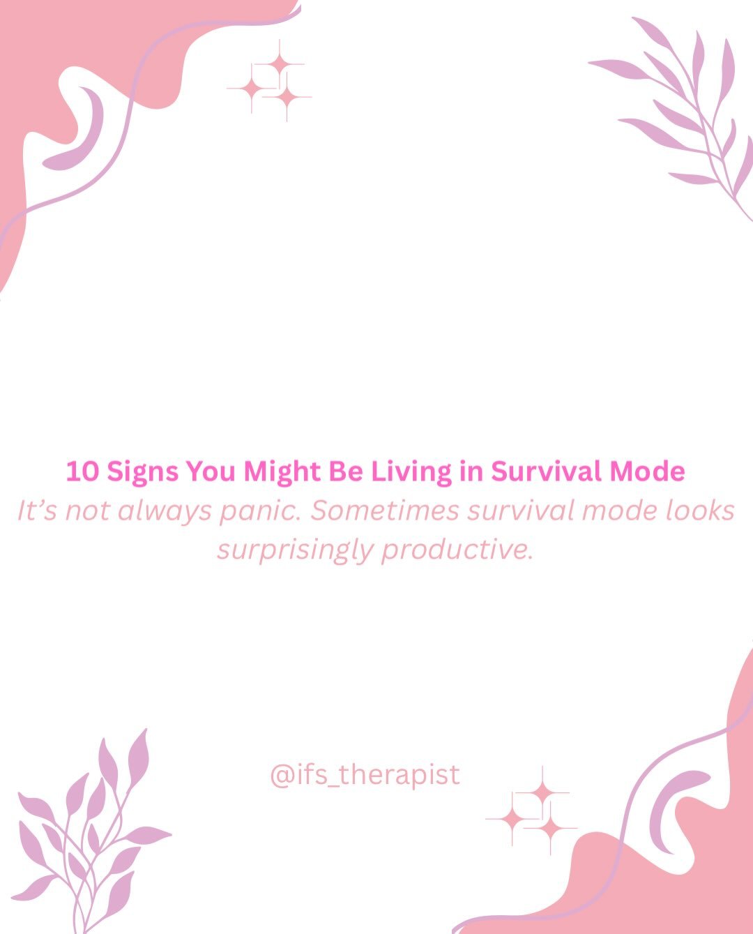 Have you ever looked around and wondered why everything feels harder for you than it seems to for everyone else?

Living in survival mode isn&rsquo;t always obvious. It doesn&rsquo;t just look like panic attacks or constant anxiety. Sometimes it look