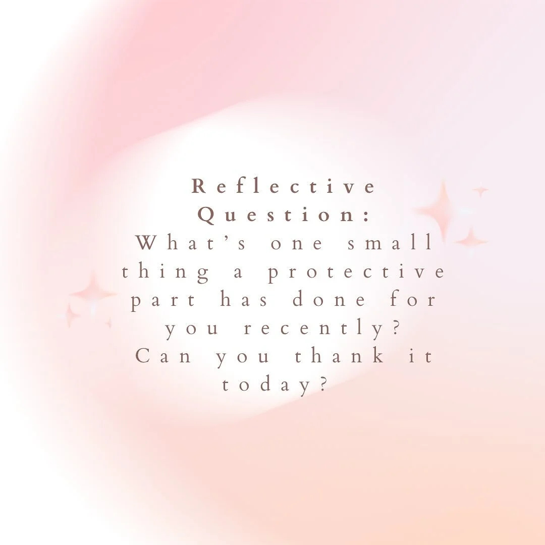 Protective parts often work behind the scenes &mdash; keeping us safe, helping us prepare, or stepping in when things feel overwhelming. Today, take a moment to notice something small a protector has done for you. Offering a simple &ldquo;thank you&r