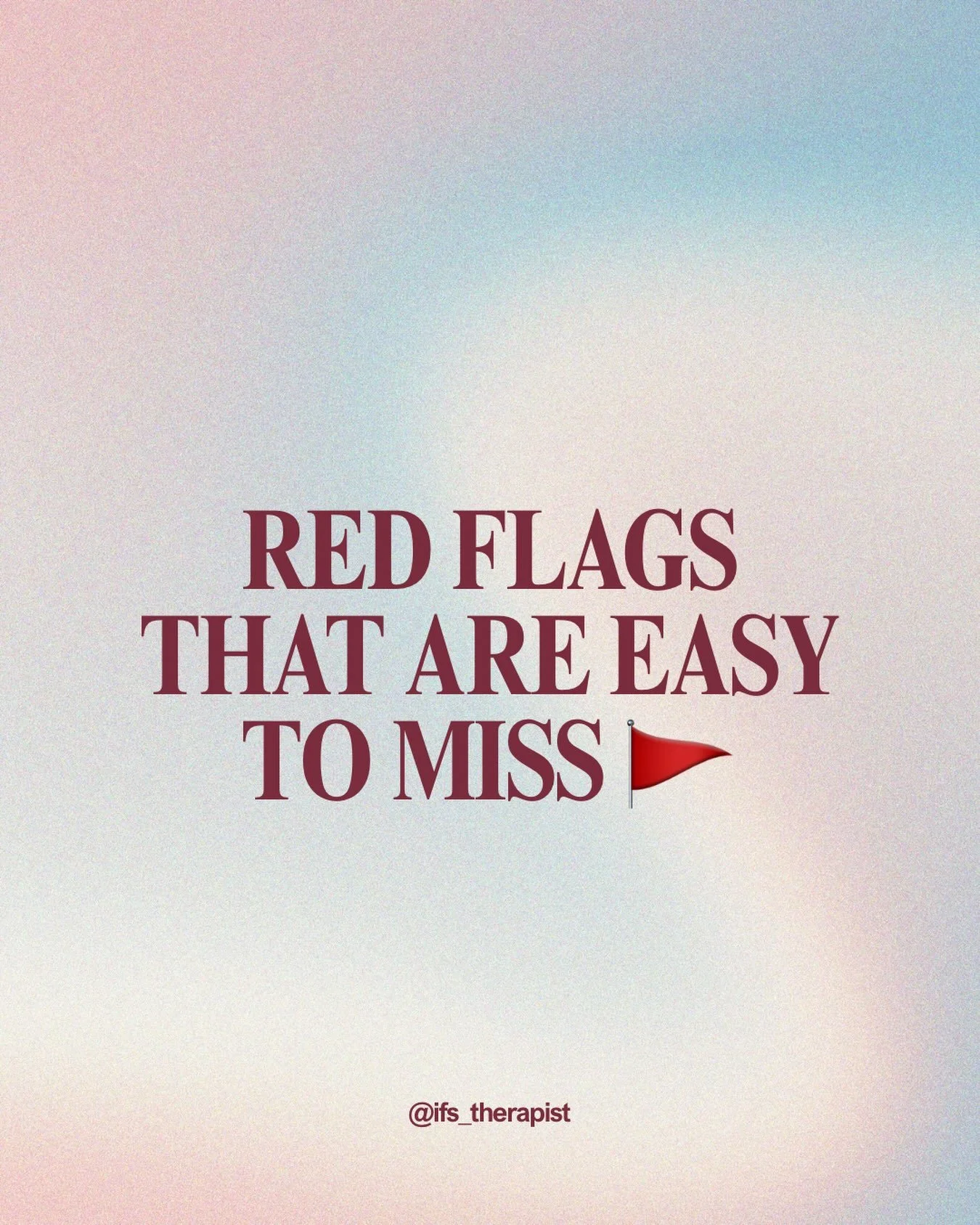 Not every red flag looks dramatic. Sometimes they show up in small patterns that are easy to explain away.

🚩 You feel like you have to carefully manage their mood
🚩 They make &ldquo;jokes&rdquo; at your expense, then call you too sensitive
🚩 Your