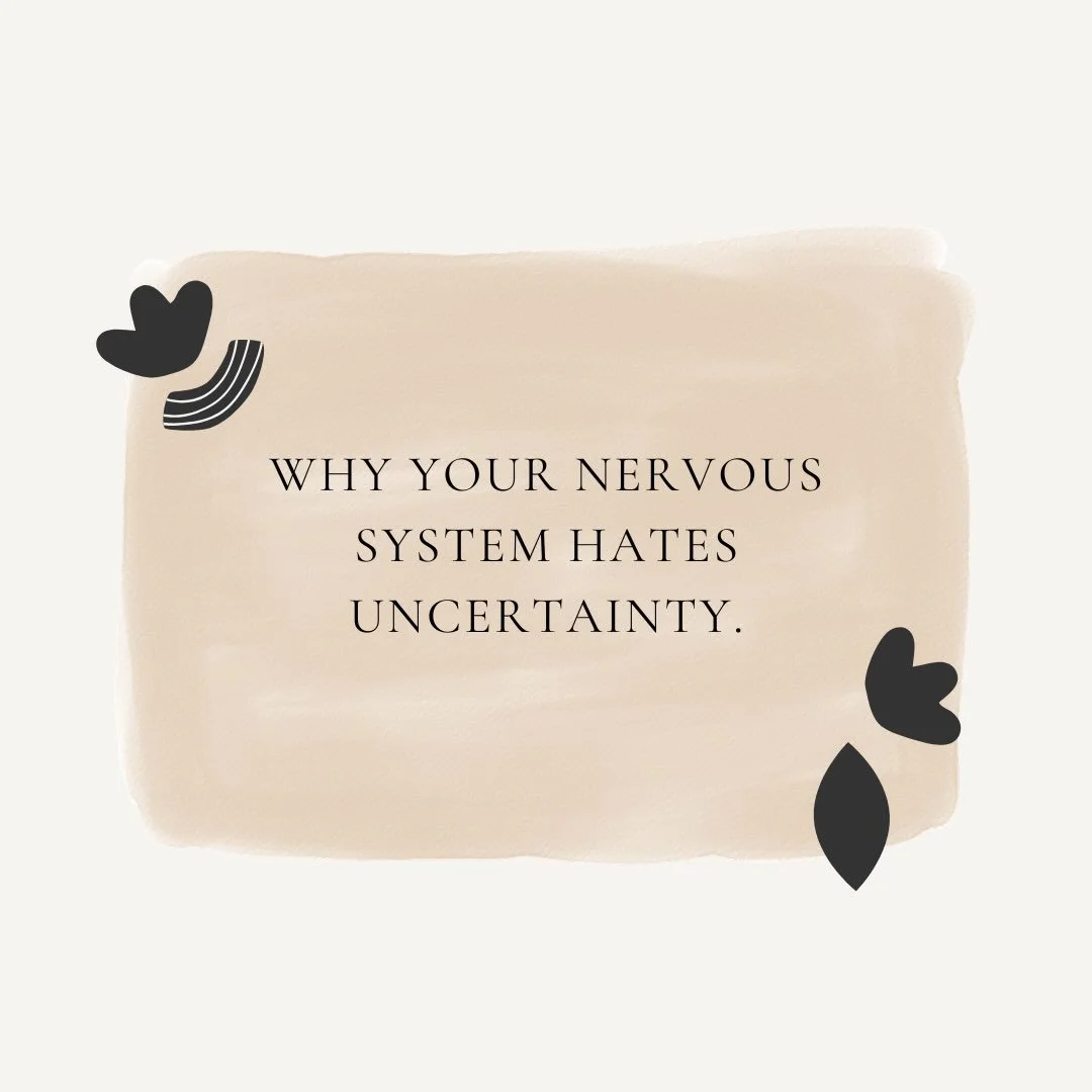 Your nervous system is constantly scanning for:
&ldquo;Am I safe?&rdquo;

When you don&rsquo;t know what&rsquo;s coming, your brain may fill in the blanks, sometimes with the worst-case scenario.

Uncertainty can lead to:
🧠 Overthinking and ruminati