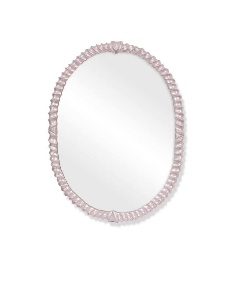 Scully and Scully Oval Twist Mirror, Silver