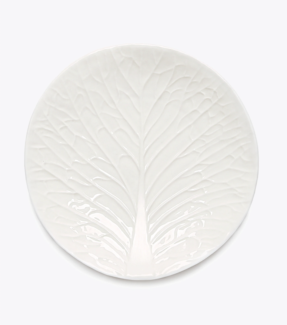 Tory Burch White Lettuce Ware Salad Plates, Set of Four