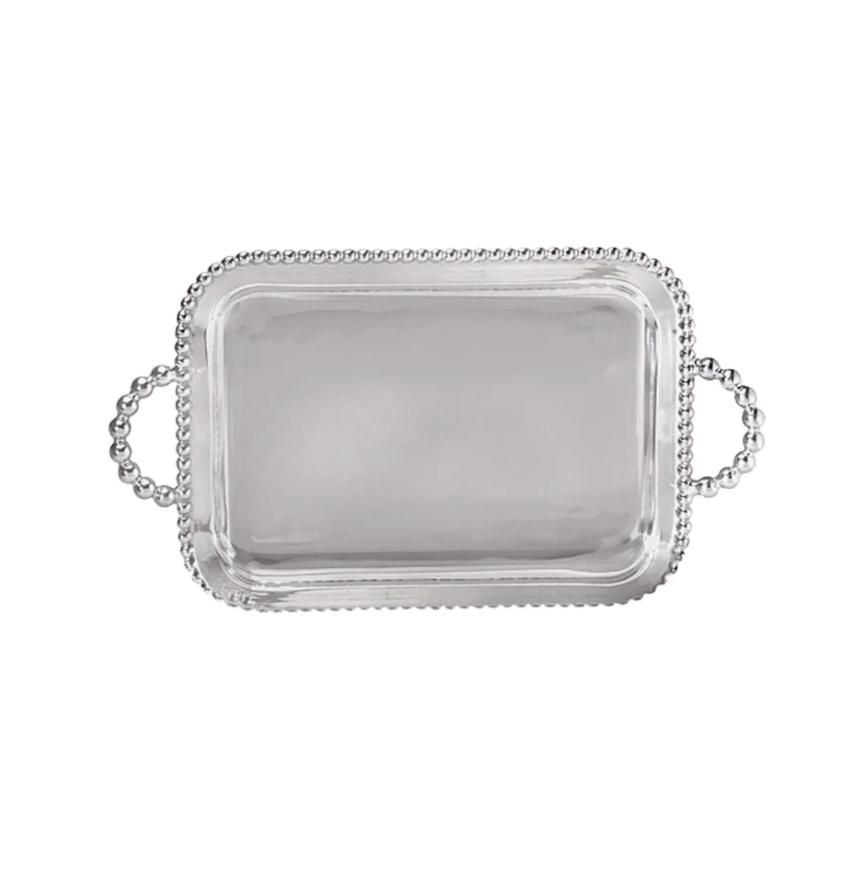 Nordstrom, Mariposa Pearled Trim Large Service Tray