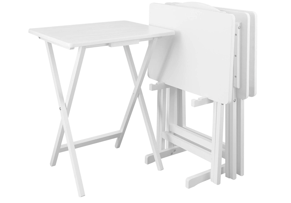 Amazon, Casual Home 5 Piece Set, White Tray Table