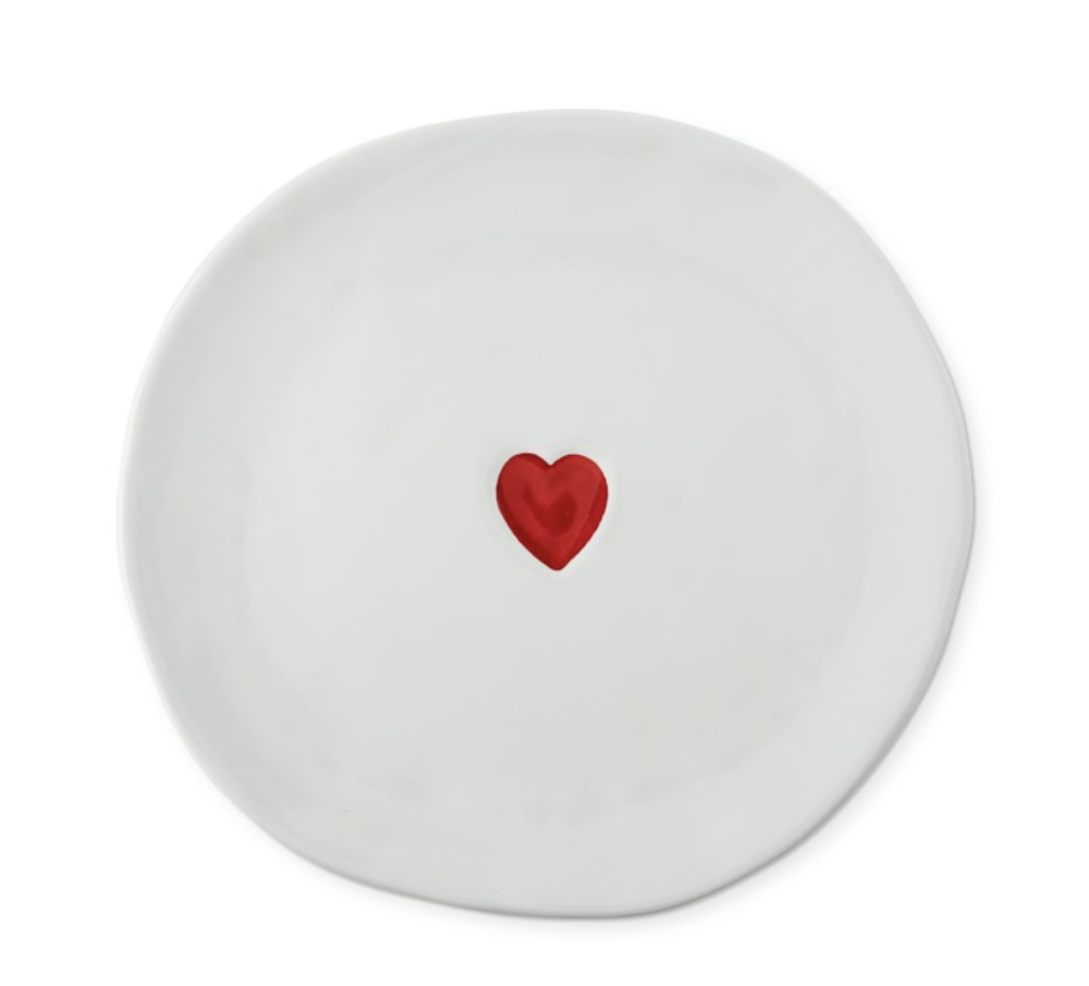Williams Sonoma, Valentine's Day Red Heart Dinner Plate