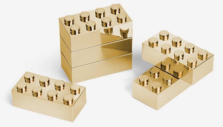Think Geek, 24 Carat Gold Plated Executive Brick Set