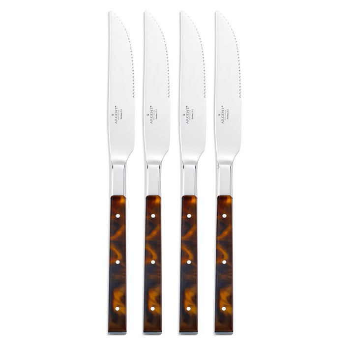William Sonoma, Argent Orfévres St. Laurent 4-Piece Steak Knives Set