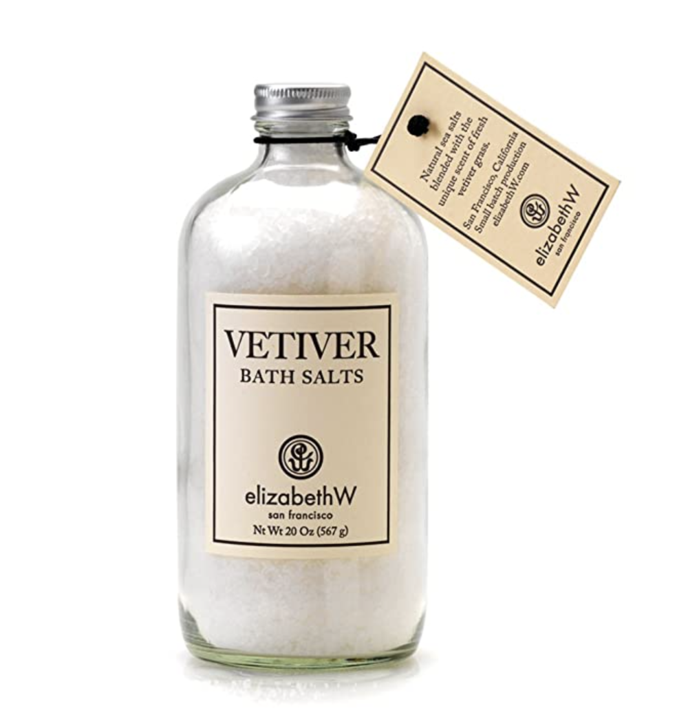 Amazon, elizabethW Vetiver Bath Salts in Bottle