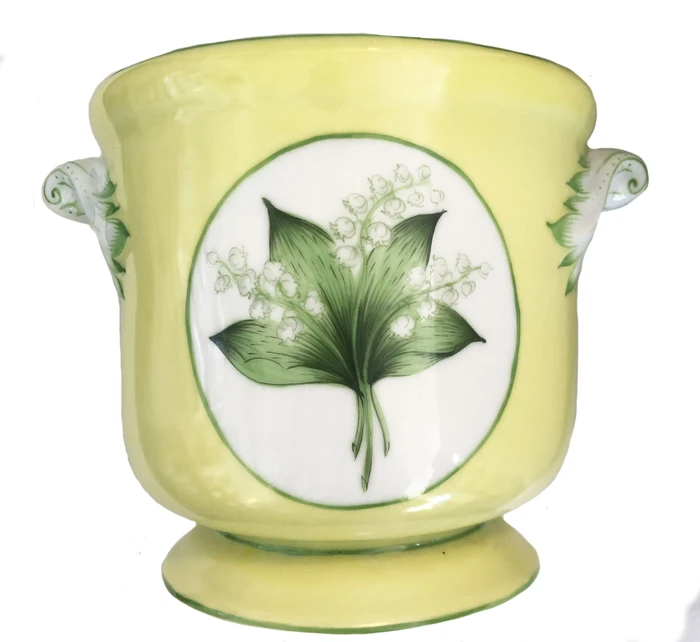 Cortland &amp; Co. Lily of the Valley Cachepot