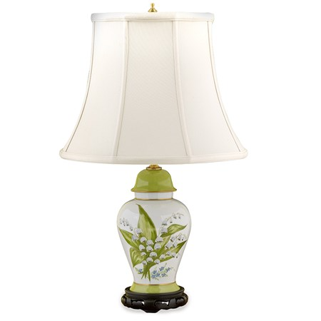 Scully &amp; Scully, Lily of the Valley Vase Lamps