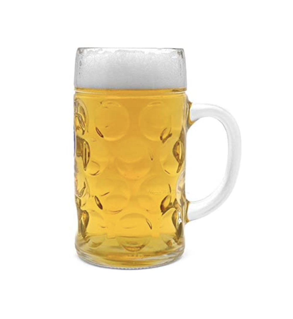 Amazon, Oktoberfest 44 Oz Dimpled Glass Jumbo Beer Mug by HC