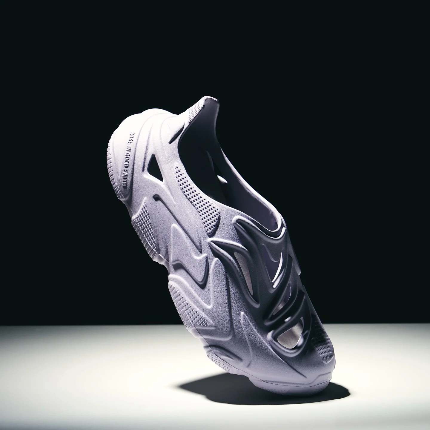 Work for @roseingoodfaith ✨

Exploring the sculptural form of modern footwear &mdash; where light meets texture.
Shot in-studio to highlight shape, detail, and design.