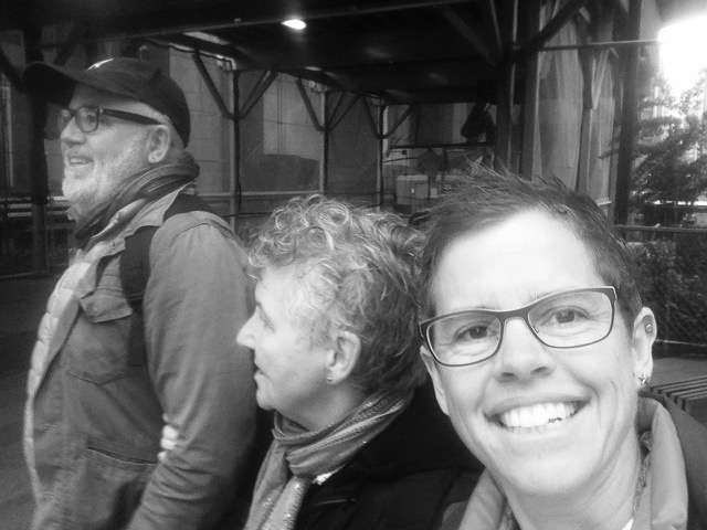 Community of Cosmic Person experiment team: Paul, Mandy, Jana (on the High Line in NYC )
