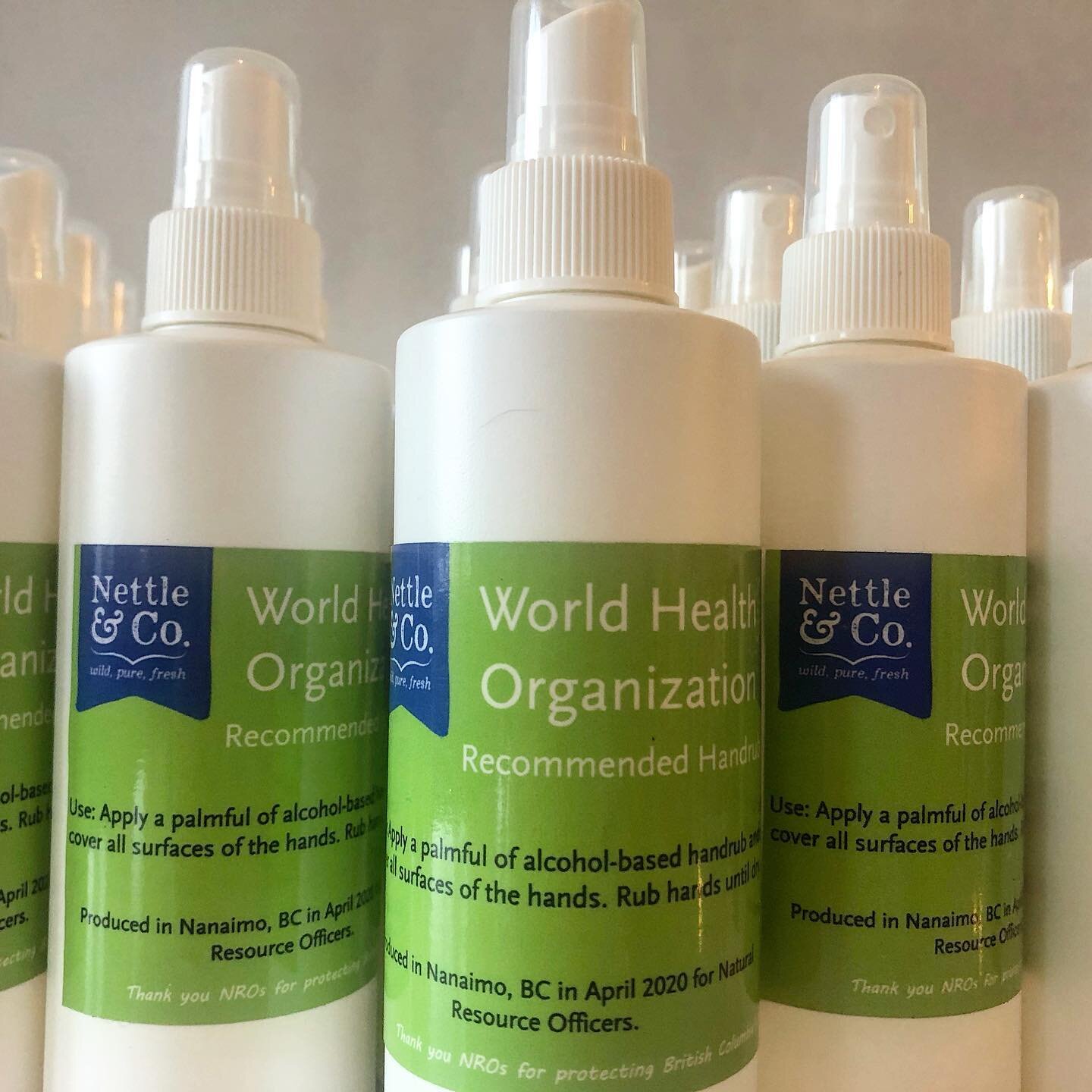 Just sent out 30 bottles of World Health Organization formula hand sanitizer to the BC Ministry of Forests, Lands and Natural Resource Operations for their Natural Resource Officers who are still working hard in the field to protect British Columbia&