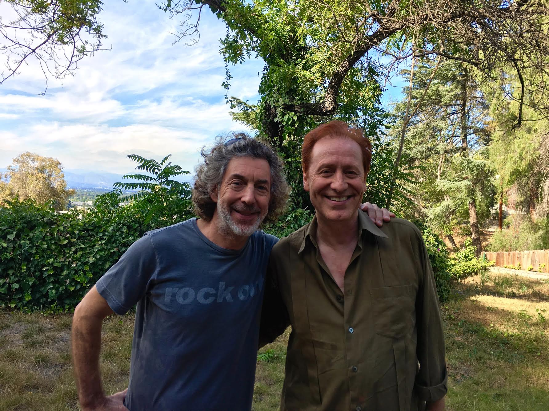 Craig with Simon Phillips, drummer of Toto.