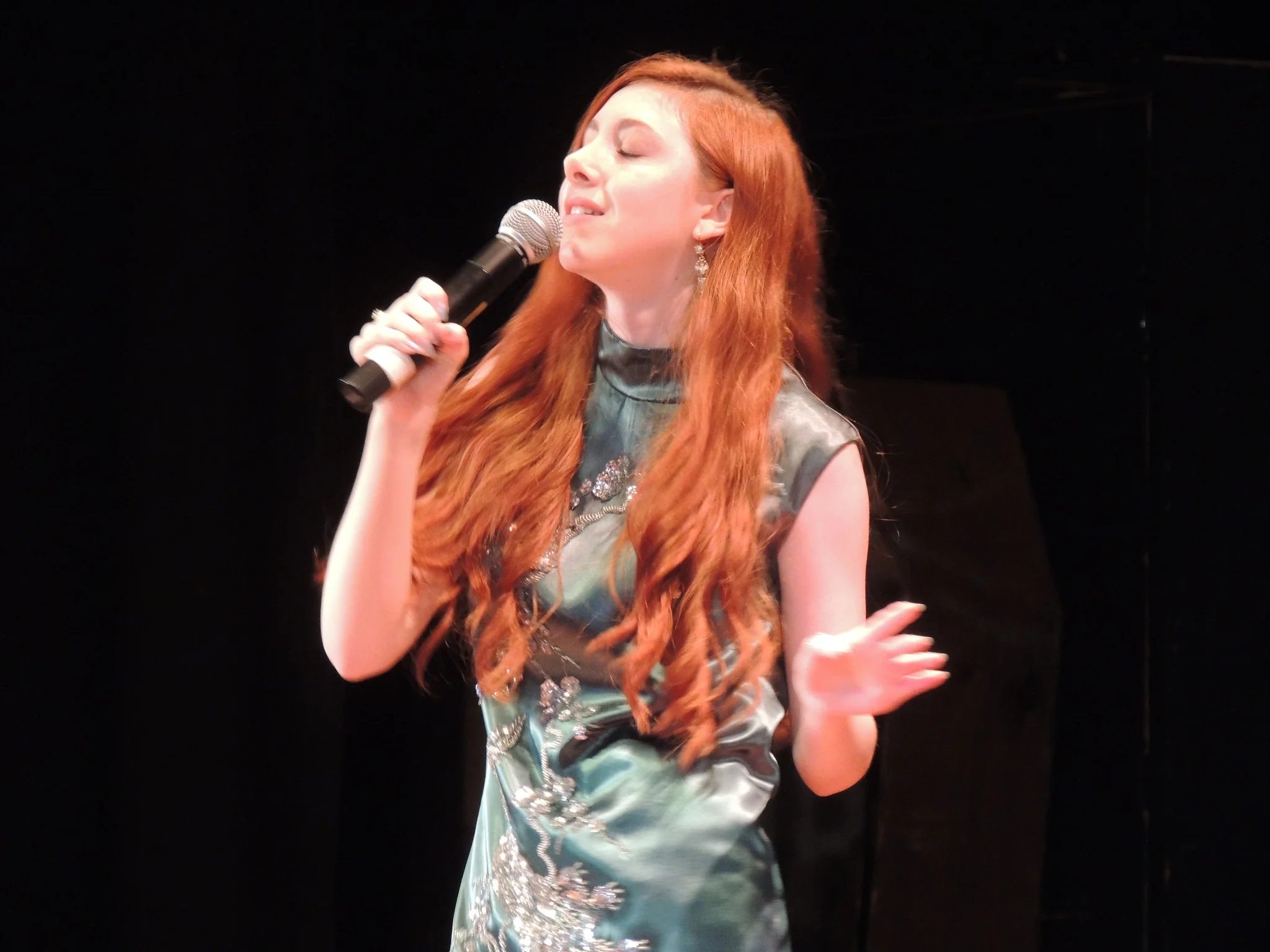 Fiona singing in Mandarin at Chinese New Year