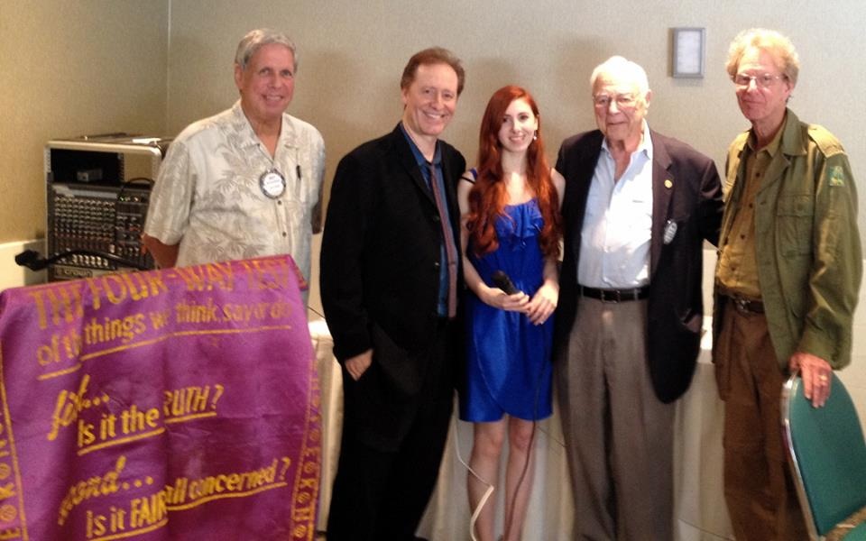 Team Huxley delivers speech and prensentation at Studio City Rotary Club