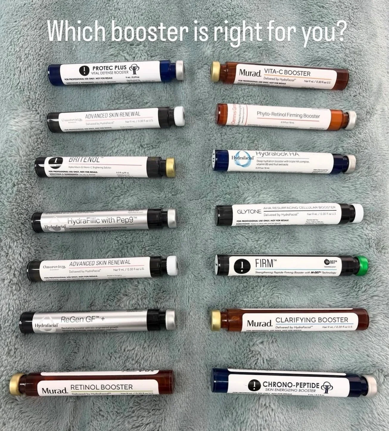 Did you know that Novida Aesthetics at The Lash Bar&reg; offers premium Hydrafacias? Get your skin glowing for all your holiday parties!🥂
&bull;
&bull;
Ever wonder what HydraFacial boosters are and which one is best for your skin? Book a Deluxe or P