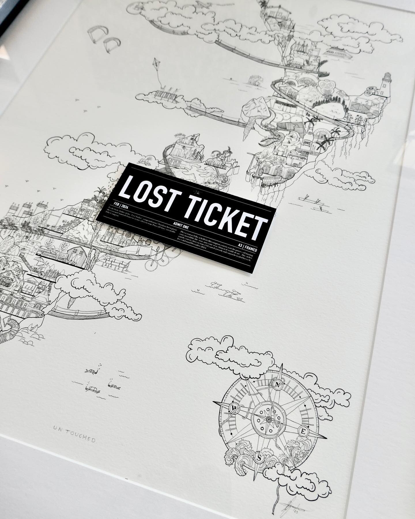 One week left to find the &lsquo;LOST TICKET&rsquo;!

My custom artwork spots traditionally sell out in less than 10 minutes! They open 2-3 times a year and this is your opportunity to skip all of that and not only secure my next available custom art