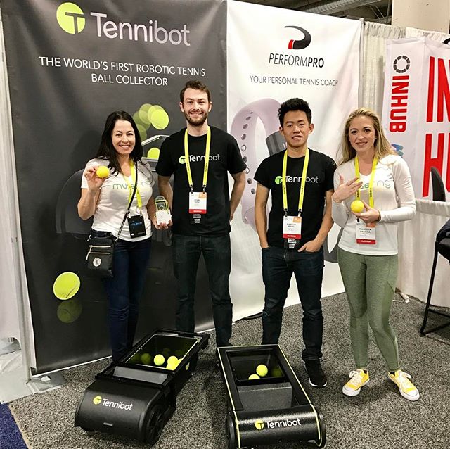 #CES2017 Day 4: we loved getting to know @tennibot! Wishing you the best! 🎾