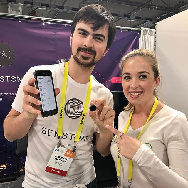 #CES2017 Day 4: @markiyanmatsekh it was awesome meeting you and learning about #senstone! Best of luck to you!