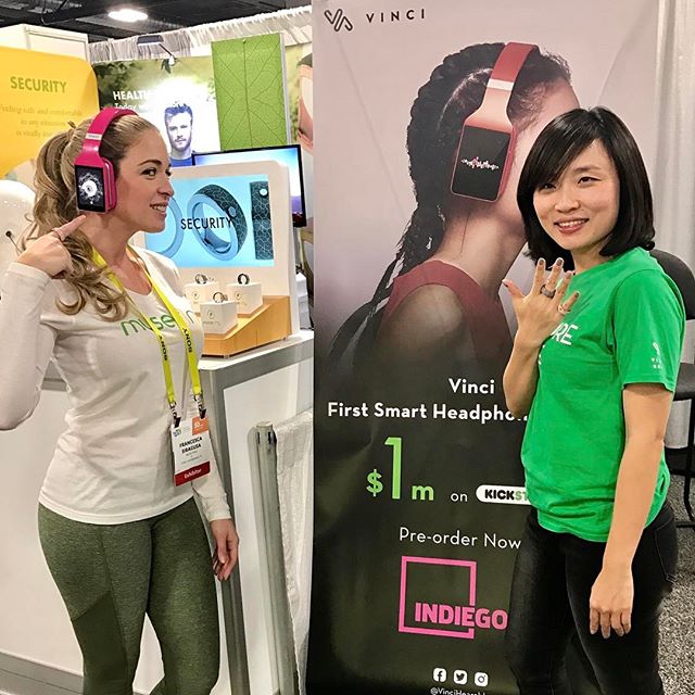 #CES2017 Day 4: another one of our amazing neighbors... @vincihearable! 🎧 we wish you the best!