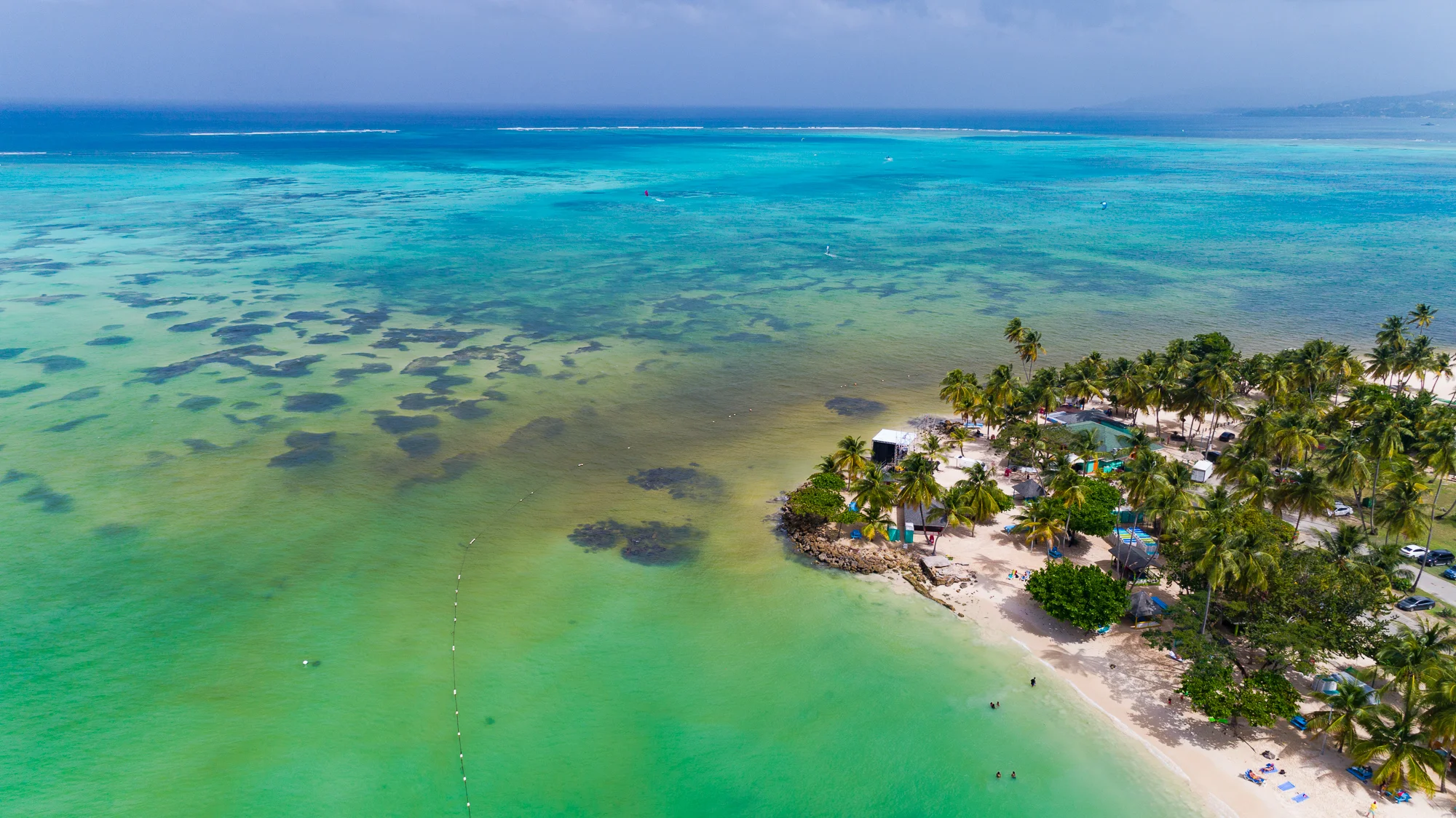 Tobago Pigeon Point Skyline by Drone Photographer OD Hunte