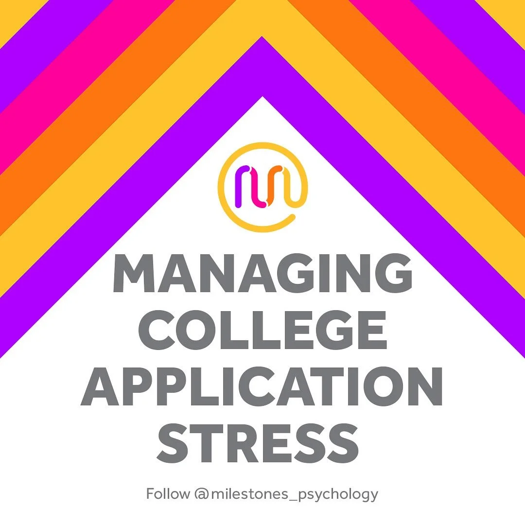 The college application process can bring up a lot of pressure and uncertainty. Remember: stress is a natural response to big transitions. Taking breaks, staying organized, and practicing self-compassion can help you stay grounded through it all.

-
