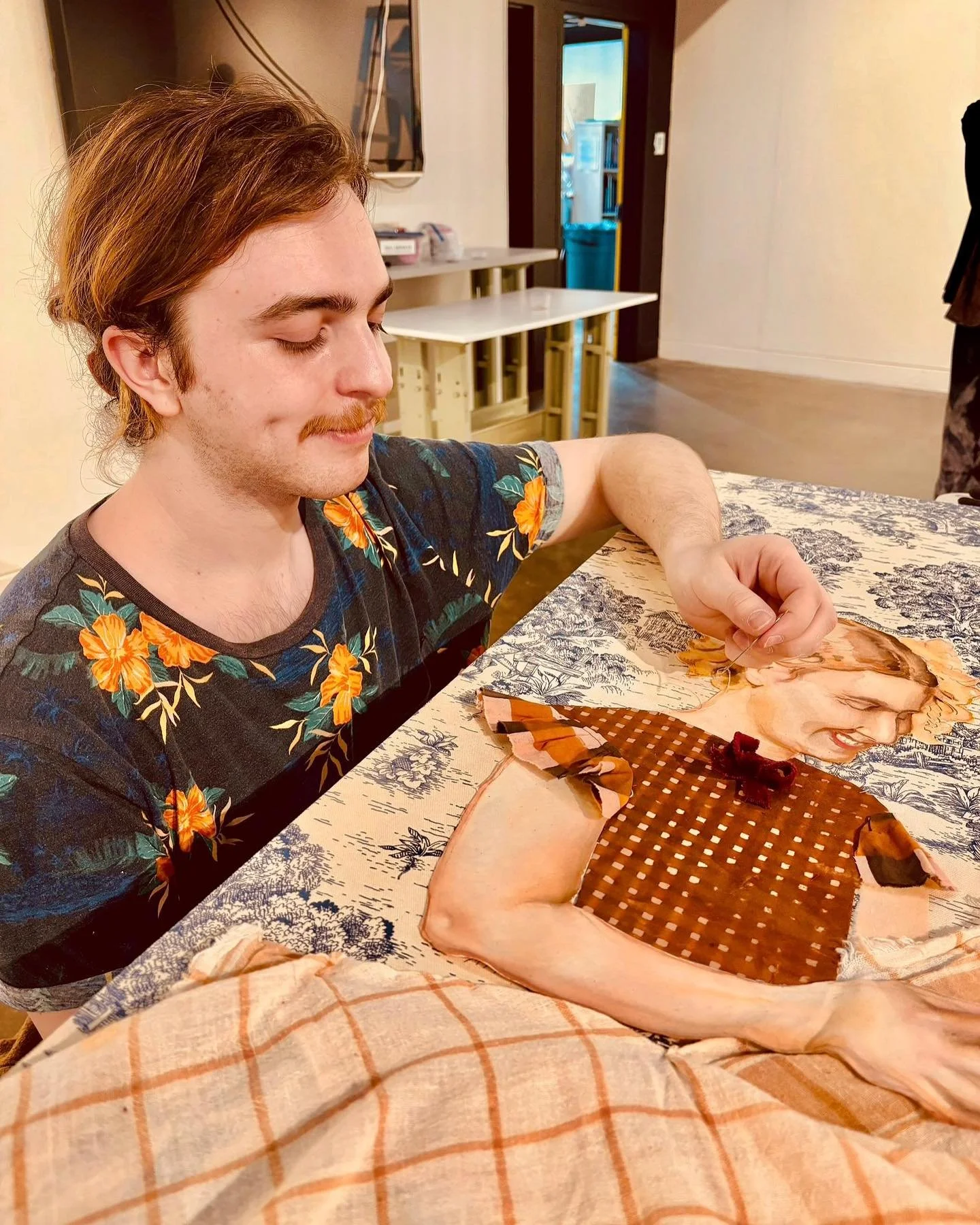 Carter, He/they
-
What inspires you to create?&nbsp;
&ldquo;The concept of intimate moments and community&rdquo;
-
What&rsquo;s your preferred medium / process?
&ldquo;Pictorial, I enjoy mixed media but enjoy a well composed painting or image&rdquo;
