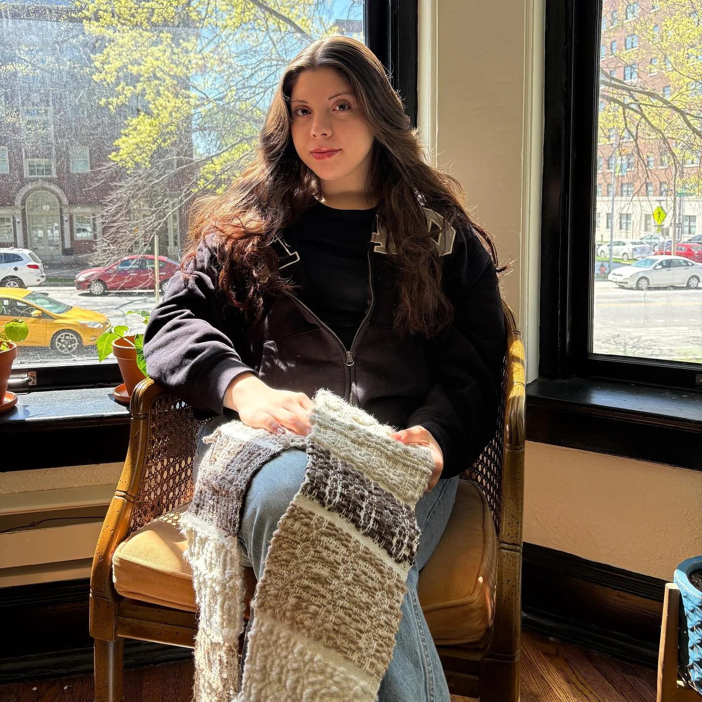 Abigail Cruz, she/her
-
What inspires you to create?&nbsp;
&ldquo;When I think about what inspires me to create, it always comes back to the structure of fiber&mdash;the way threads interlock and the endless possibilities that emerge from that. I&rsq