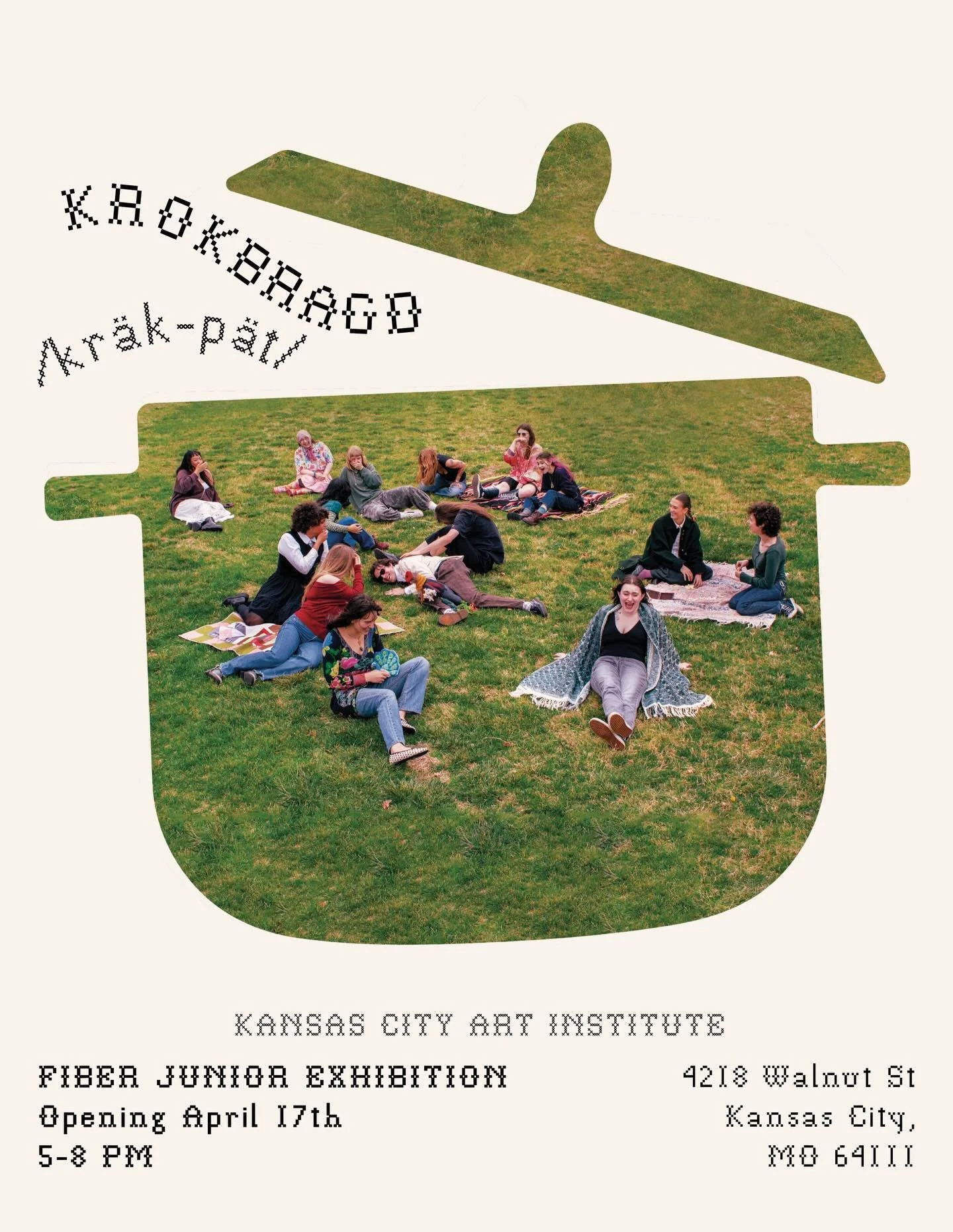 &ldquo;Krokbragd&rdquo; is an invitation into the KCAI Fiber Junior class community. 

Directly translating to &ldquo;crooked path&rdquo; in the original Norwegian, Krokbragd, colloquially known as crockpot, is a woven structure emblematic of the jun