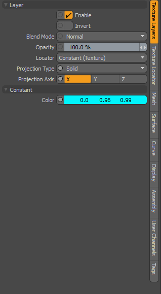 Constant Layer Properties