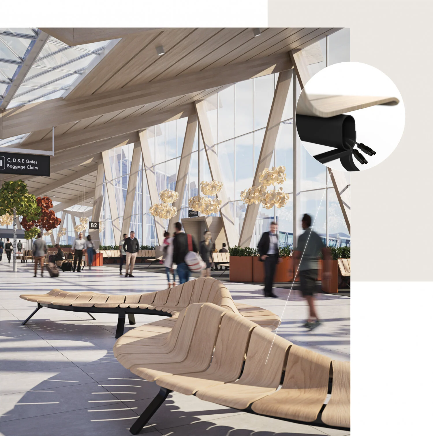 Green Concept Furniture: IoT Placemaking Makes Airports Smarter