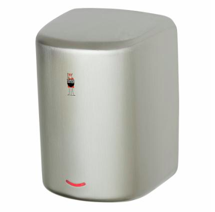 Turbo Low Noise Hand Dryer, Brushed Stainless Steal 
