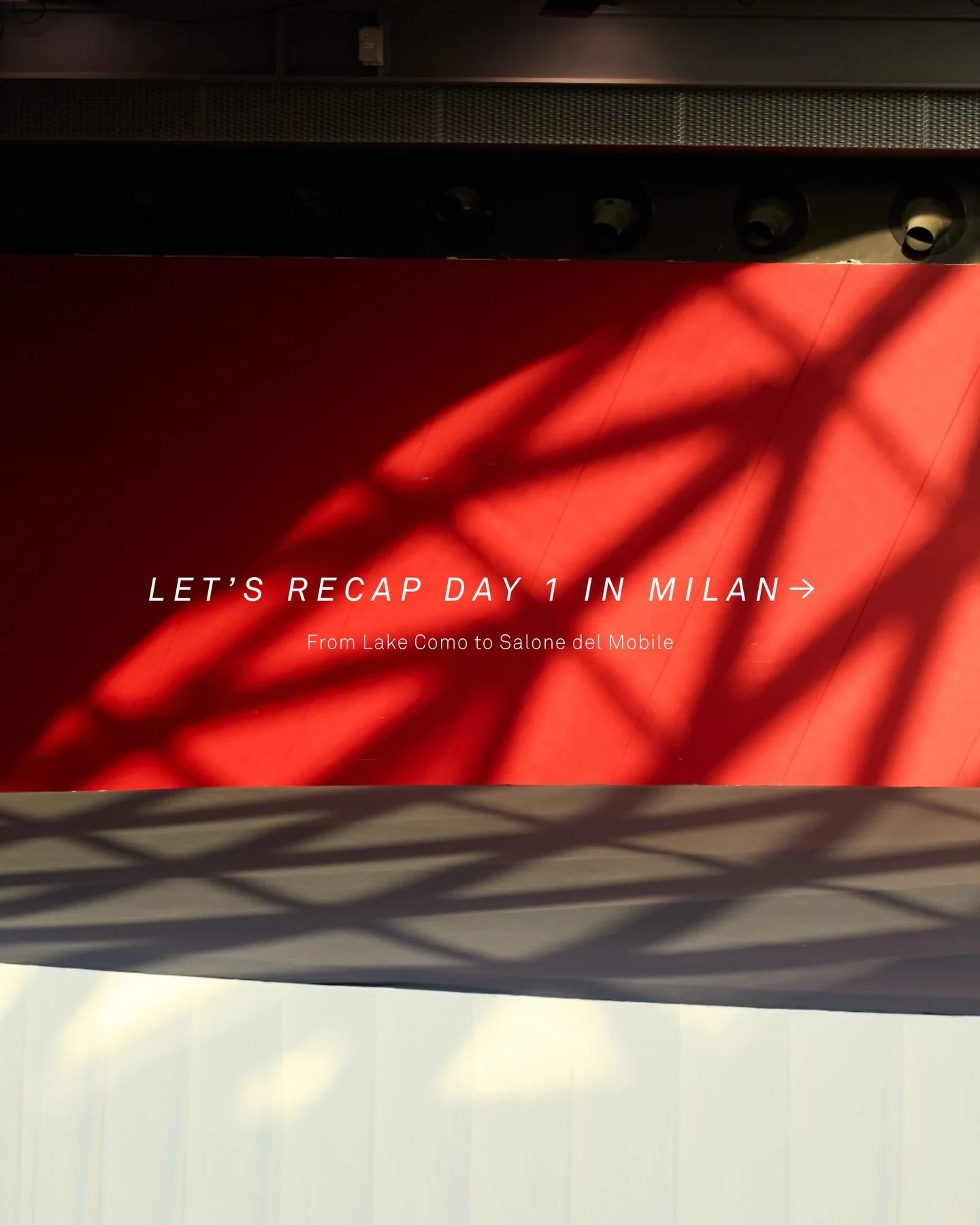 Day 1 in Milan ✷ @isaloniofficial 

Starting in the quiet of Lake Como before stepping into Salone del Mobile.

Moving through @zanatcraft, @karl_andersson_soner, @segisofficial and @montbel_, seeing new pieces and revisiting familiar ones.

Ending t