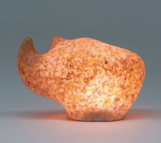 Ecobirdy - Rhino Lamp in Vanilla 