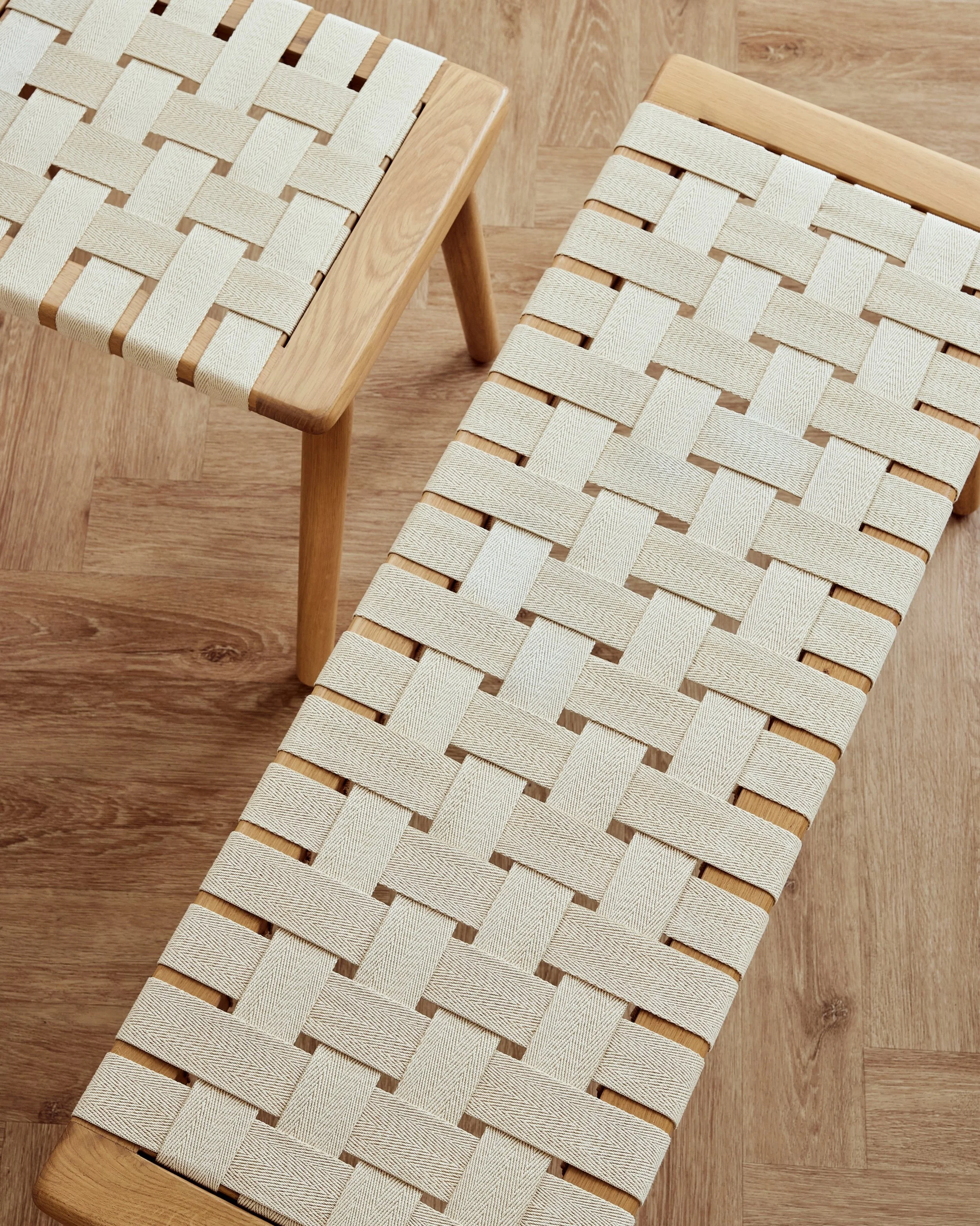 Seat Bench by @andersenfurniture 
Design Allan N&oslash;ddebo

A place to pause.

Crafted from solid oak with a handwoven Oeko-Tex cotton seat, Seat Bench celebrates the beauty of honest materials and thoughtful craftsmanship. 

Its clean lines are s