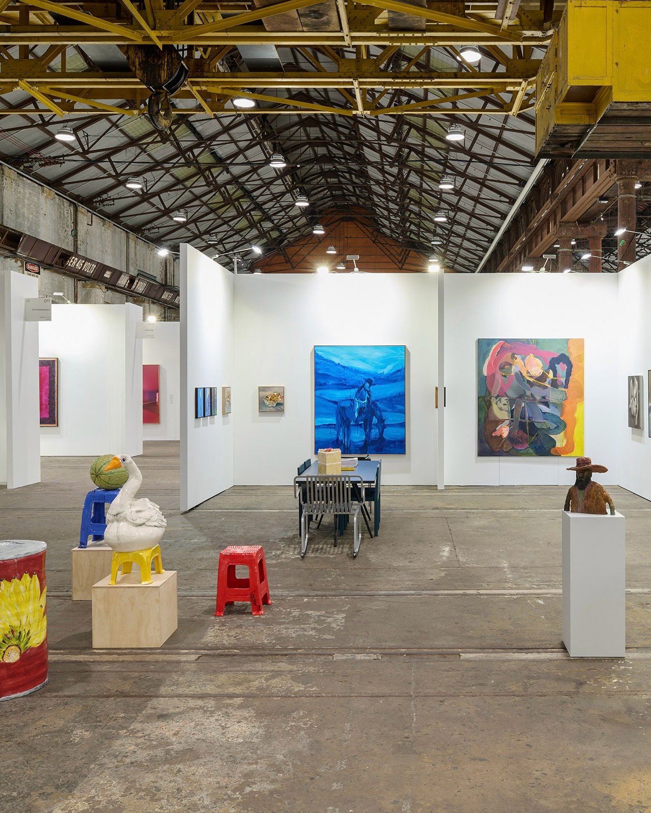 Furniture, in very good company. @sydneycontemporary 

Our pieces have found their place amongst the work at @chalkhorsegallery , creating somewhere to sit, pause and take it all in. Featuring designs from @zanatcraft, @segisofficial, @nola_urban_fur