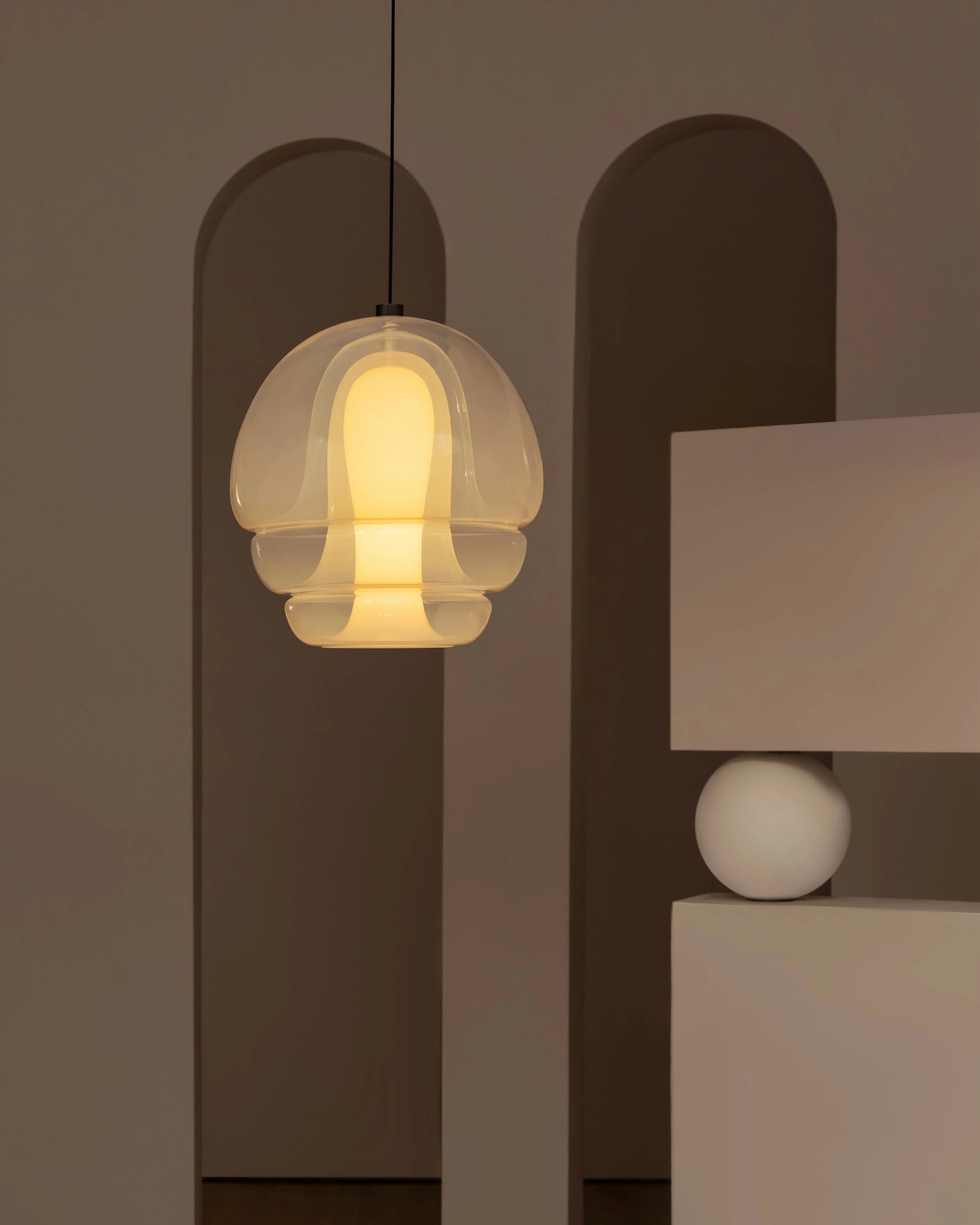 Medusa by @establishedandsons 
Design Carlo Nason

Layer upon layer of mouth-blown glass, coming together in a form inspired by the fluid movement of a jellyfish.

Originally designed in 1970, Medusa draws on Carlo Nason&rsquo;s deep connection to Mu