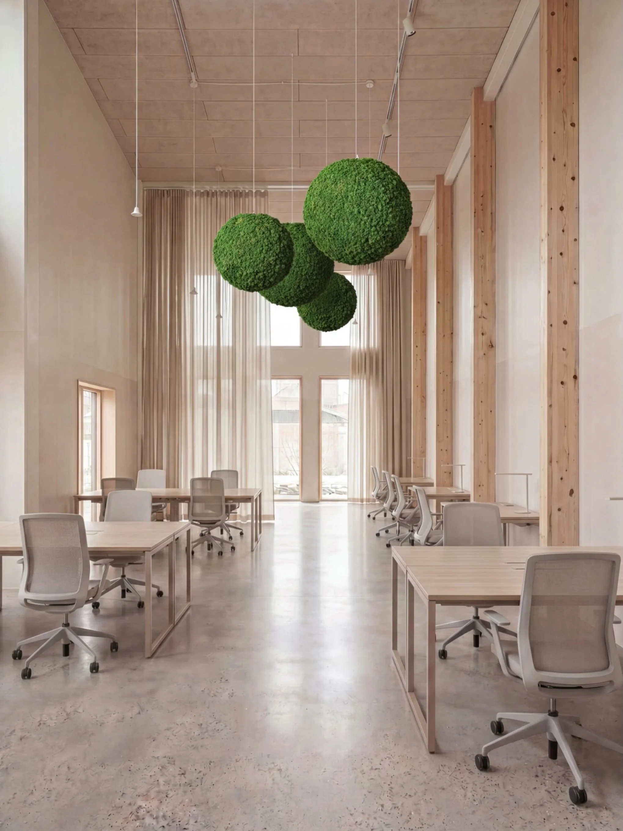 Cloudberry by @nordgrona 

From the forests of Sweden to the spaces we inhabit.

Cloudberry brings a little of the natural world indoors, transforming carefully harvested reindeer moss into suspended acoustic spheres.

The journey begins in the fores