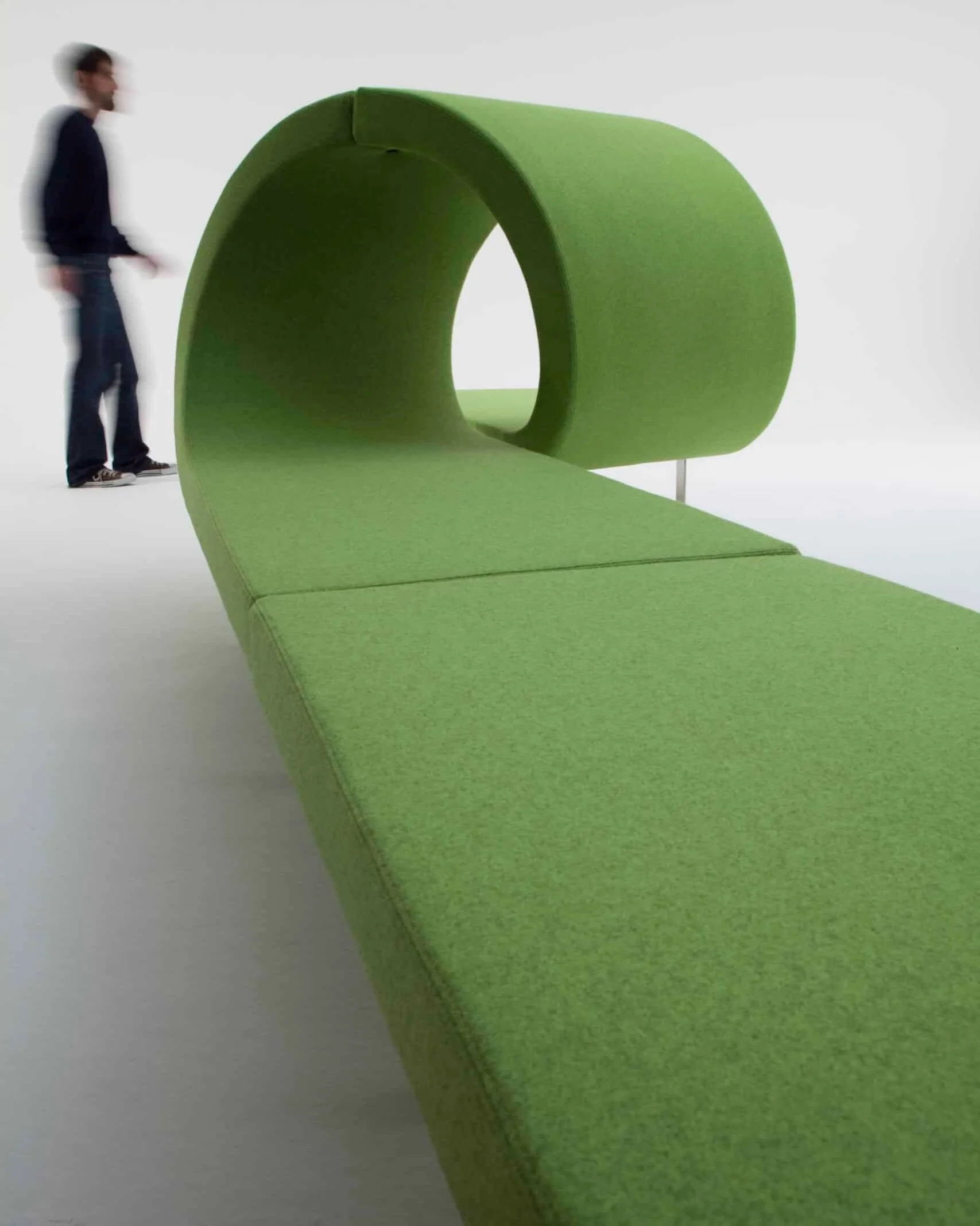 Part seating, part architectural playground.

Meet Longway by @segisofficial, designed by @bartolidesign.

Loops, twists, sweeping curves and bold colour. Longway takes the familiar upholstered bench and turns it into something entirely unexpected.

