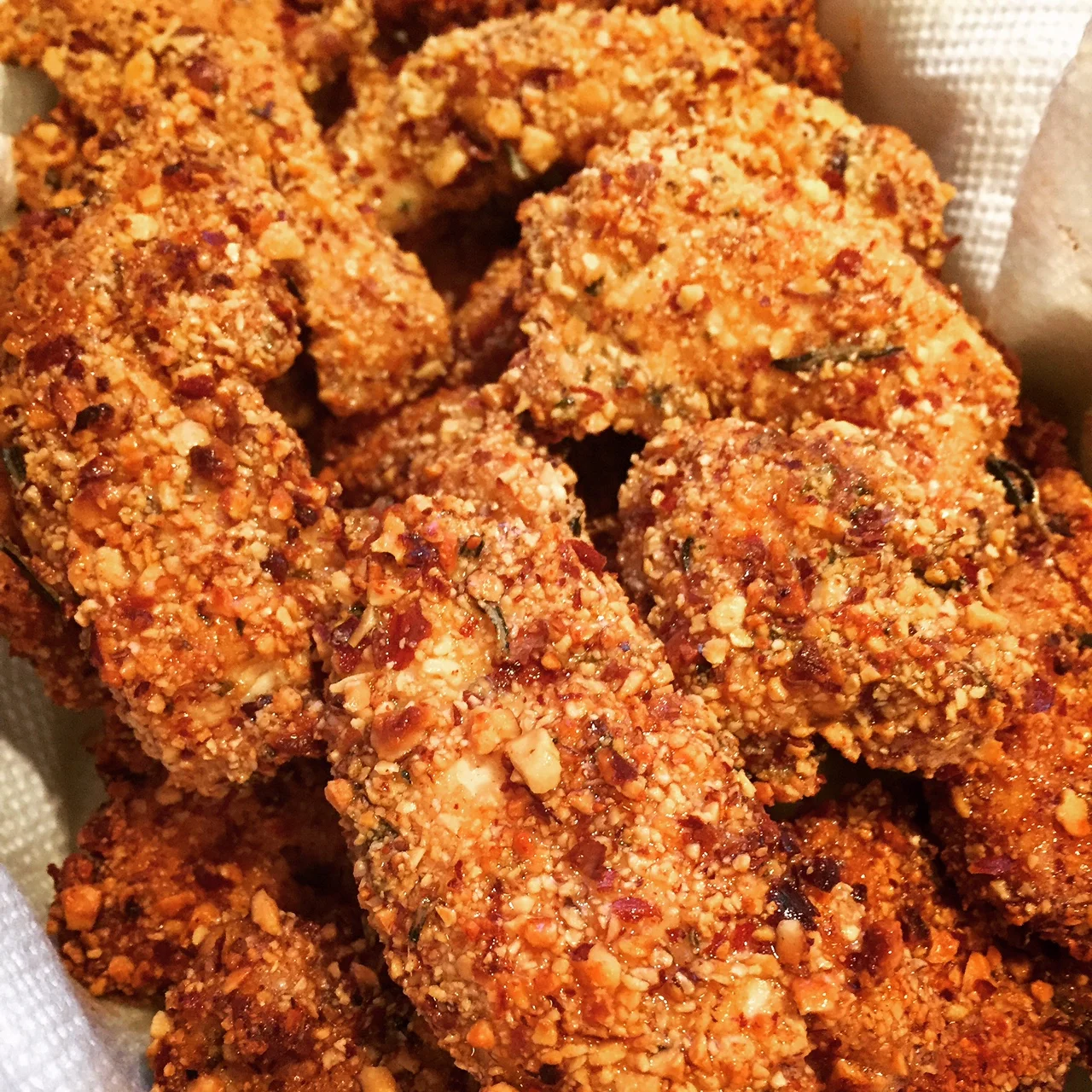 Paleo almond rosemary chicken tenders 