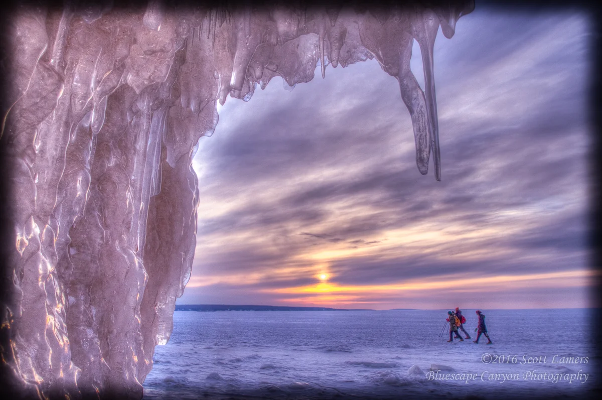 Sea Cave Sunset