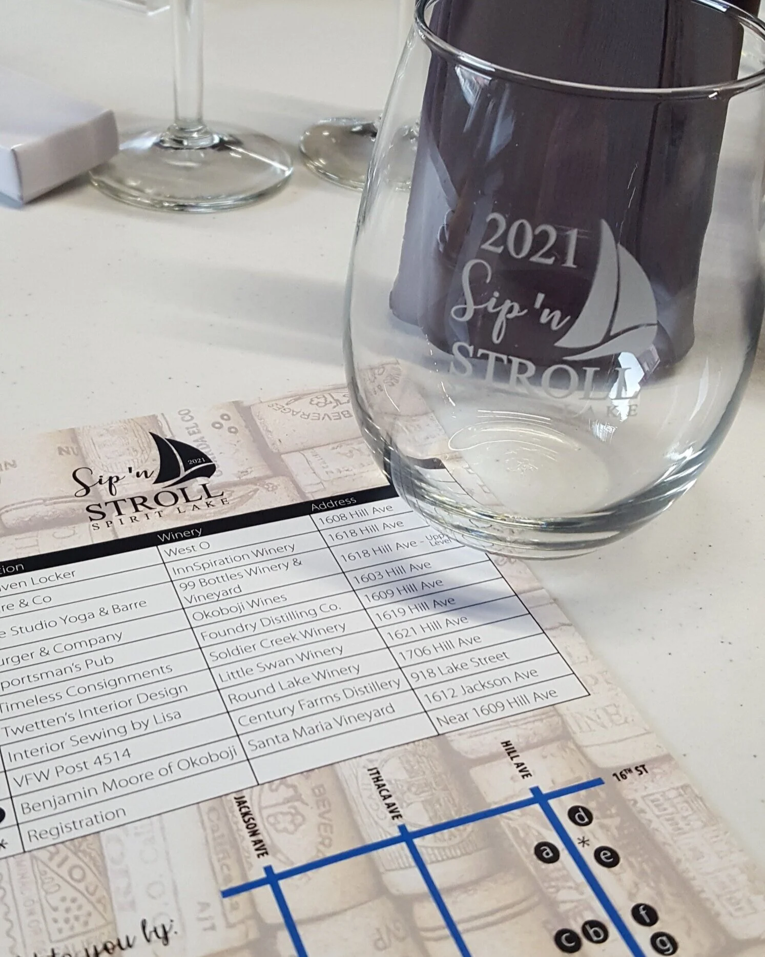 Sip ‘n Stroll 2021 souvenir glass