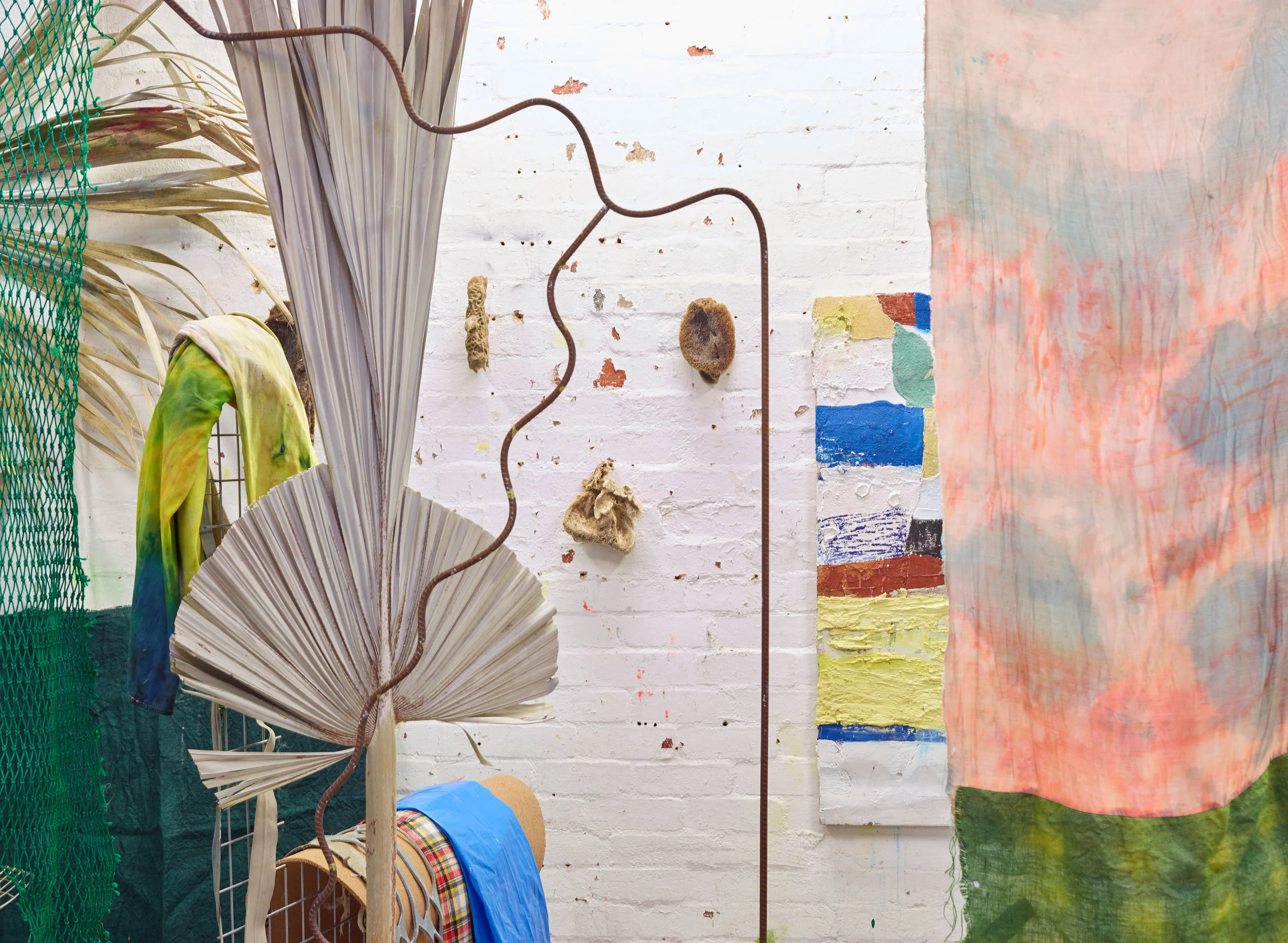 Aaron C. Carter, studio view, 2017. Photograph: Danny Cohen. Header Image: Darren Sylvester, installation view, Neon Parc, Melbourne. 