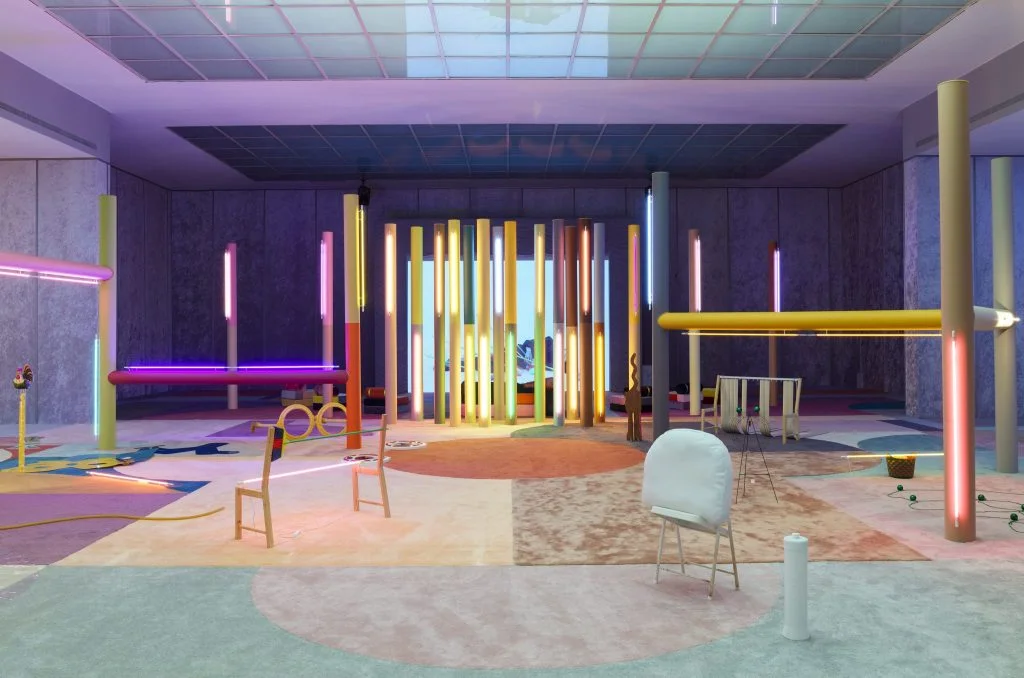 Sophie Thun: Alex Da Corte, Slow Graffiti, exhibition view, Secession 2017. Courtesy Maccarone, New York, Gió Marconi, Mailand and David Risley Gallery, Kopenhagen, 