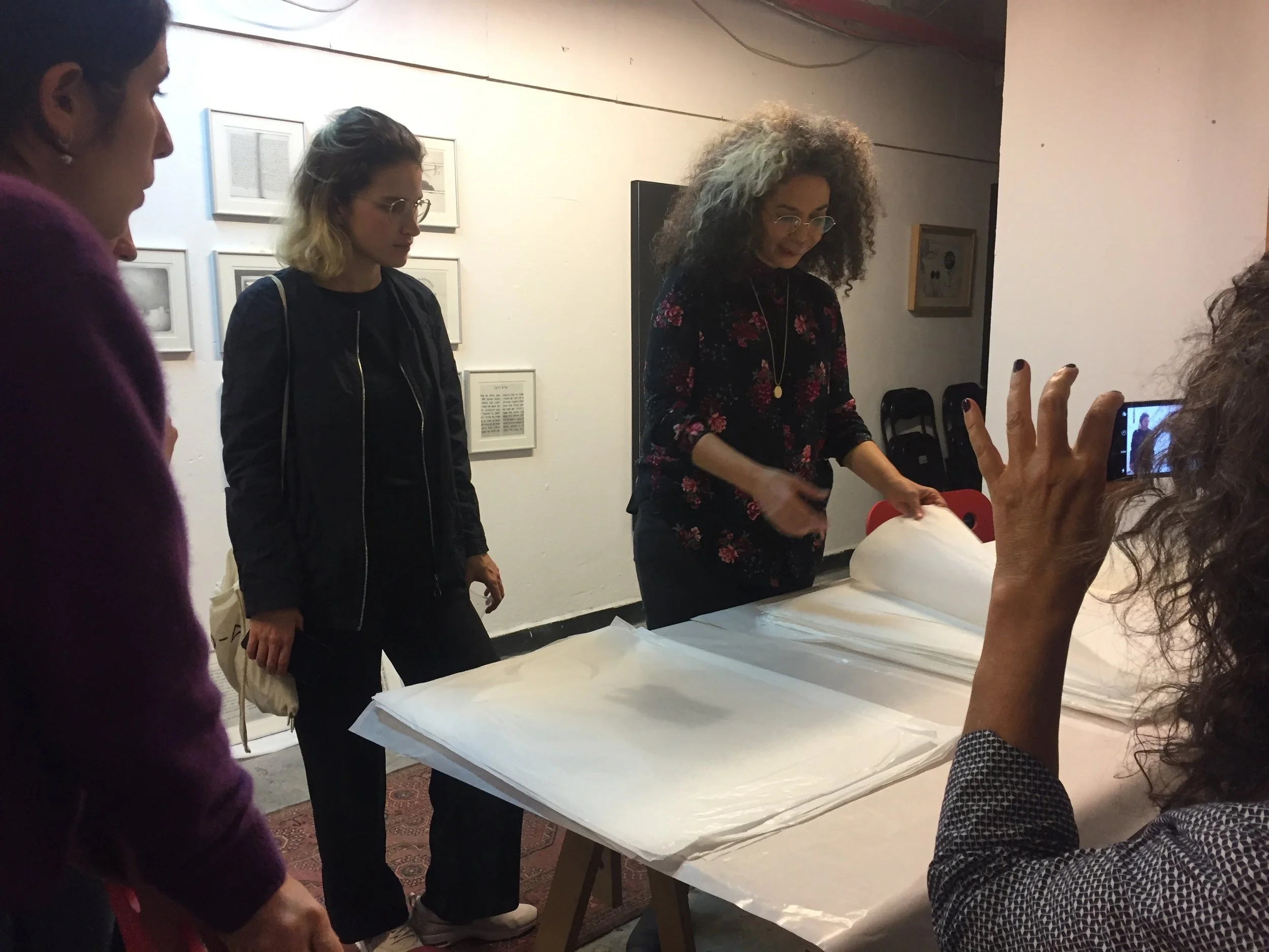 Attoun in her studio in Tel Aviv